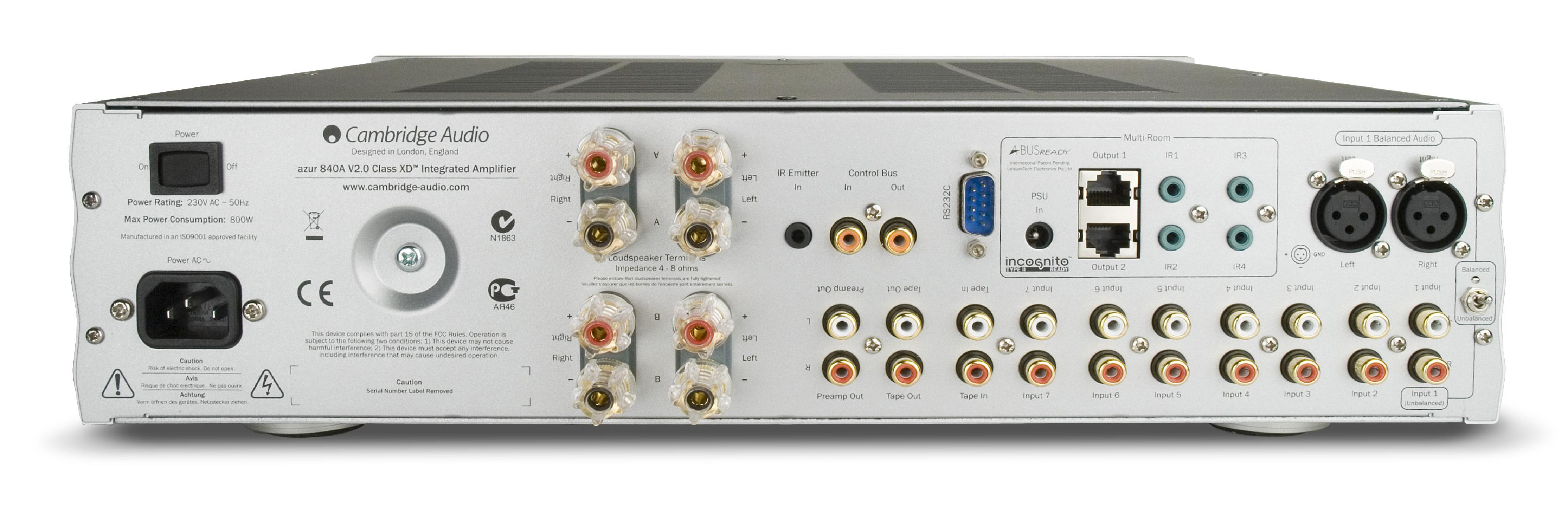 Richer Sounds CAMBRIDGE AUDIO AZUR 840A V2 Black 120w Stereo Class XD